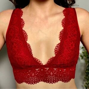Victoria’s Secret lace V neck lined bralette